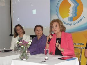 Prof. Rydzewska oraz Anita Michalik i Małgorzata Mossakowska z J-elity